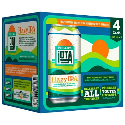 Phillips Iota Non Alcoholic Hazy IPA - 4 x 355ml