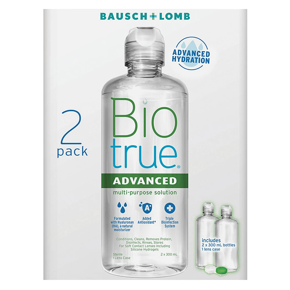 Biotrue Advanced Multi-Purpose Solution - 2 x 300ml