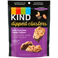 Kind Dipped Clusters - Dark Chocolate Vanilla Cashew - 113g