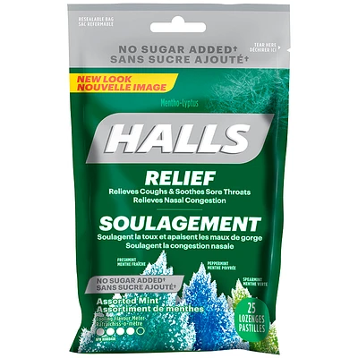 Halls Sucrose Free - Assorted Mint Flavours - 25s