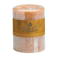 Enlighten Pillar Candle - Jasmine - 3x4inch