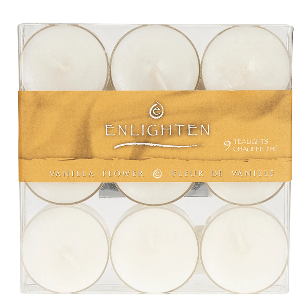 Enlighten Tealights - Vanilla Flower - 9 pack