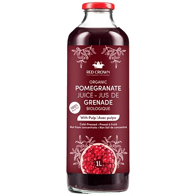 Red Crown Organic Pomegranate Juice with Pulp - 1L