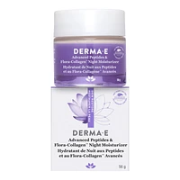 DERMA E Advanced Peptides & Flora-Collagen Night Moisturizer - 56g