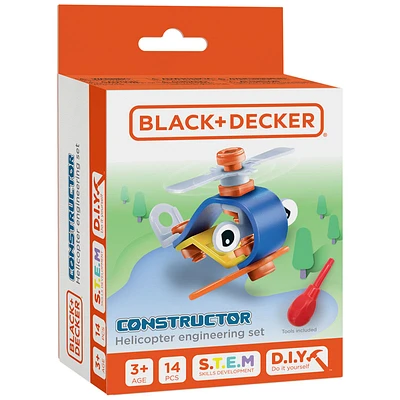 Black and Decker Constructor Helicopter Engineering Set - 14 Piece