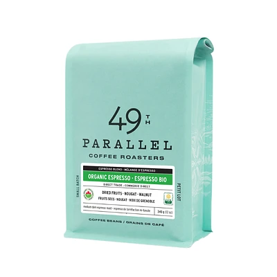 49th Parallel Coffee Roasters Organic Espresso Coffee Beans - 340g