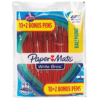 Papermates Pens - Red - 12pk