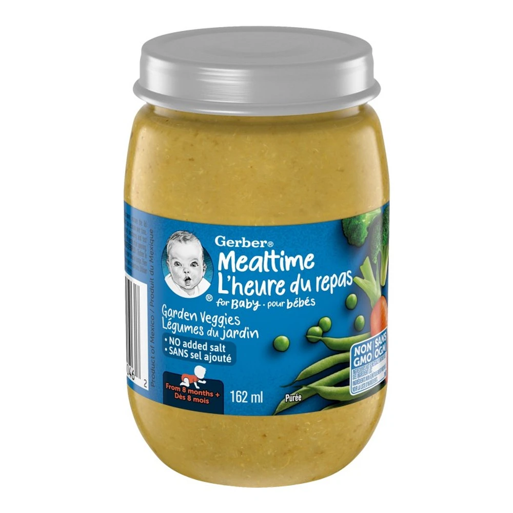 Gerber Mealtime Baby Puree - Garden Veggies - 162ml