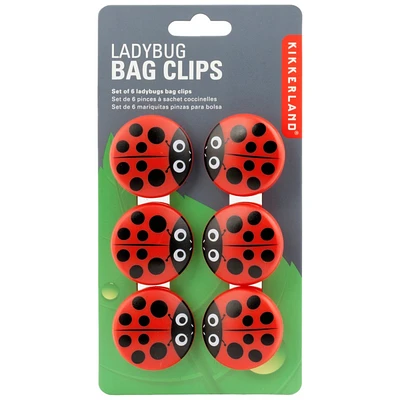 Kikkerland Ladybug Bag Clips - 75276 