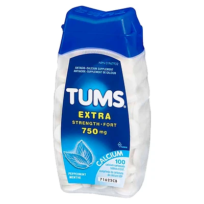 Tums Extra Strength - Peppermint - 100s