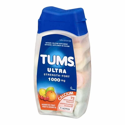 Tums Ultra - Assorted Fruit Flavours - 72s