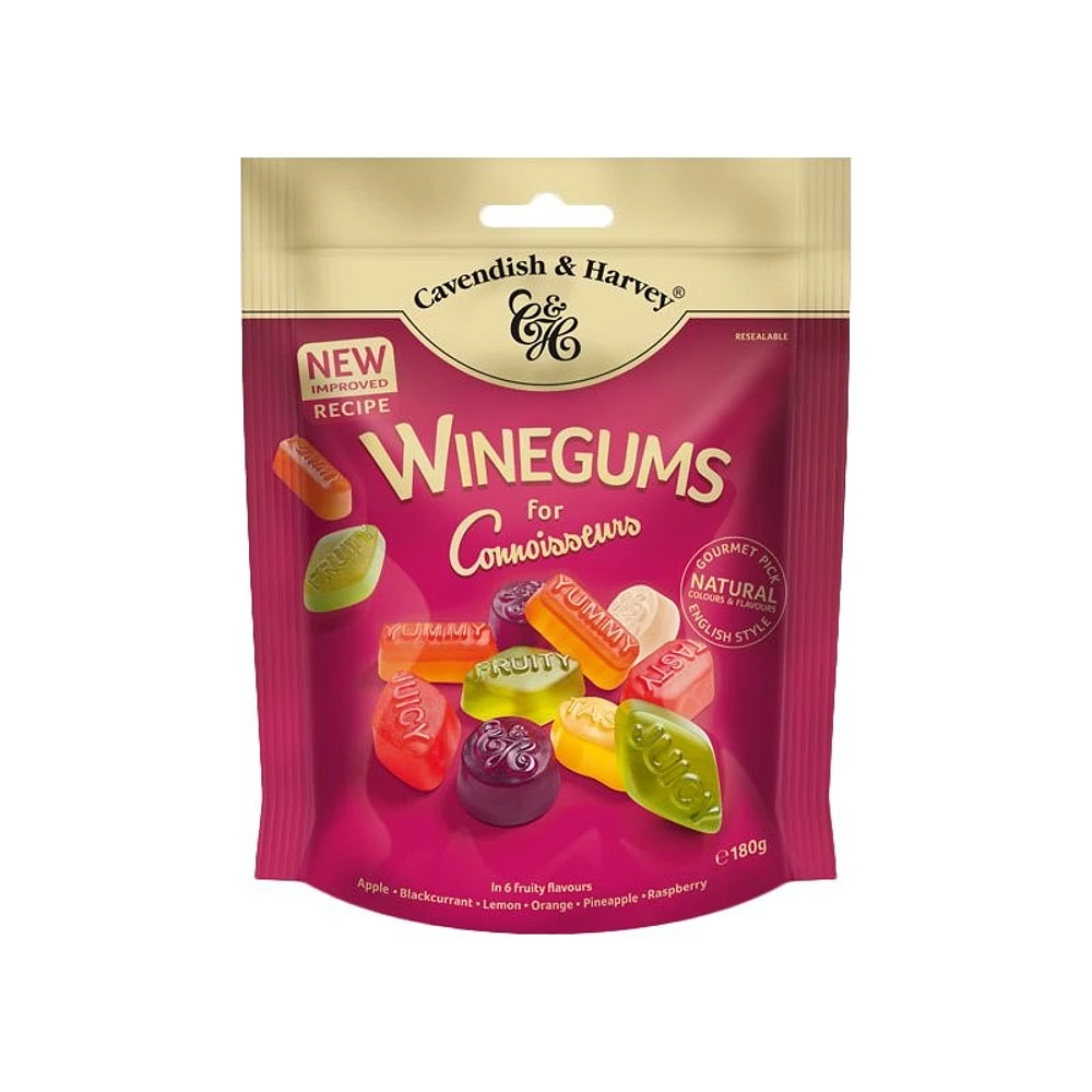 Cavendish & Harvey for Connoisseurs - Winegums - 180g