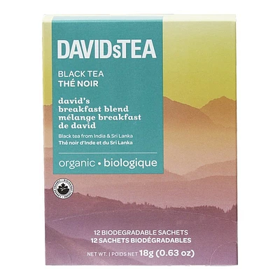 DAVIDsTEA Black Tea - David's Breakfast Blend - 12s