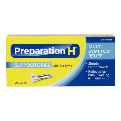 Preparation H Suppositories - 24s