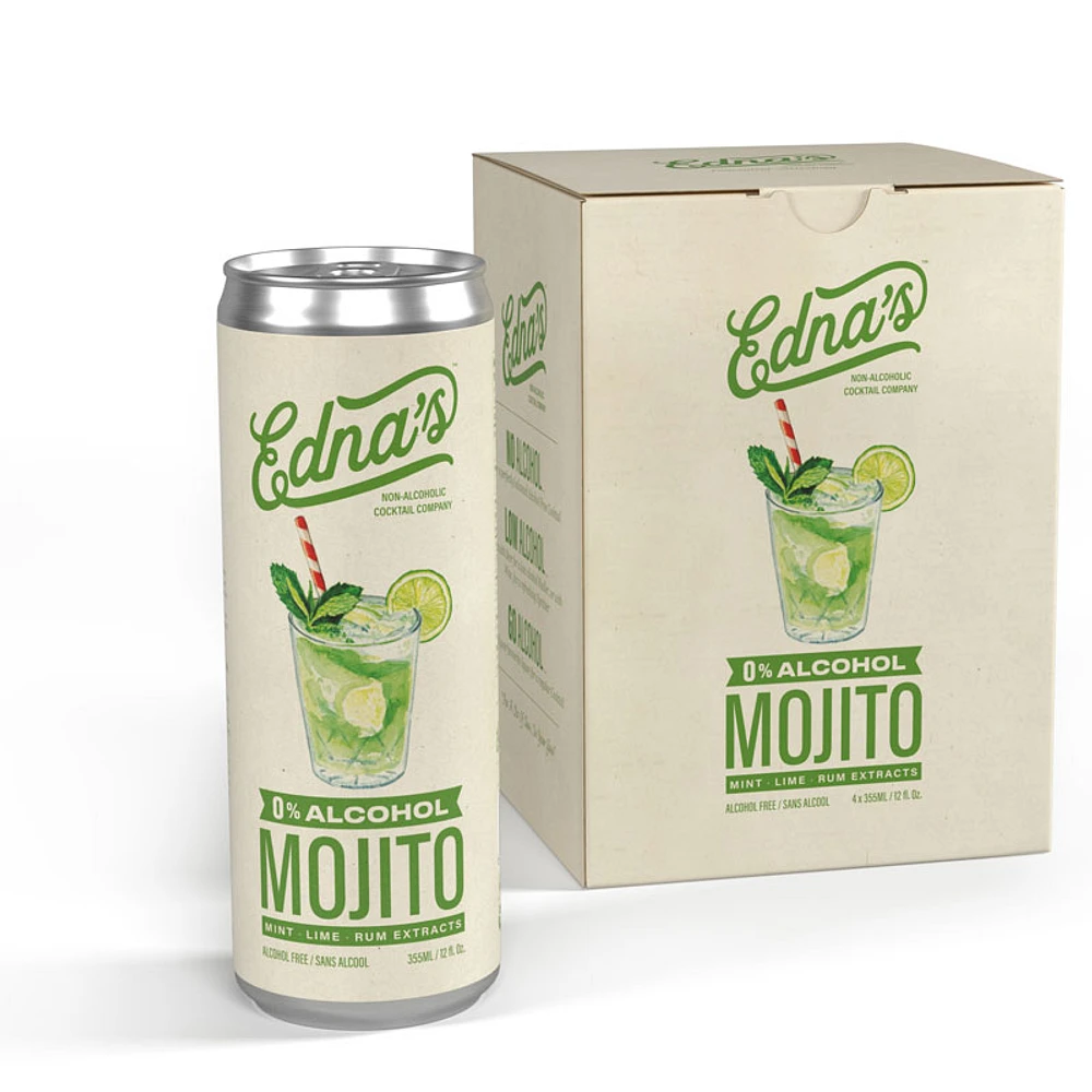 Edna's Mojito Non-Alcoholic Cocktail - 4x355ml