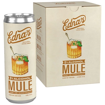 Edna's Mule Non-Alcoholic Cocktail - 4x355ml