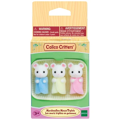 Calico Critters Marshmallow Mouse Triplets