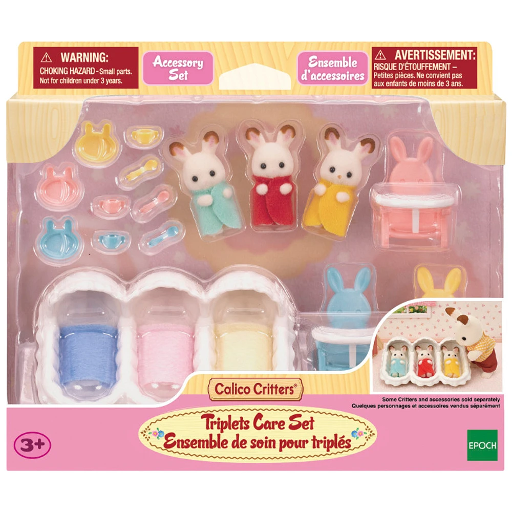 Calico Critters Triplets Care Set