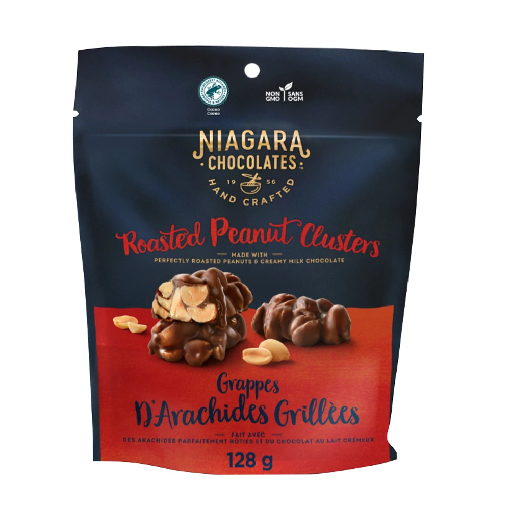 Niagara Milk Chocolate - Roasted Peanut Clusters - 128g