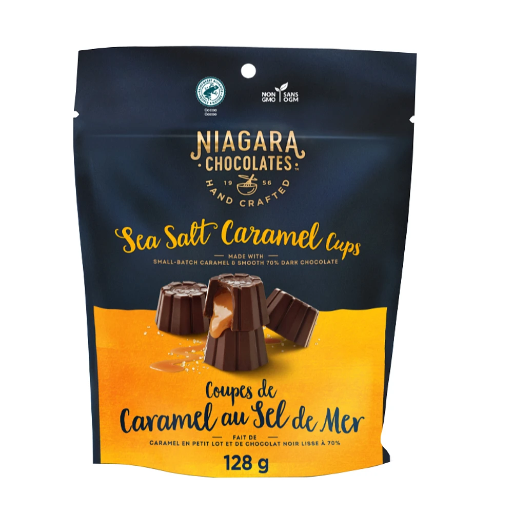 Niagara Chocolate - Sea Salt Caramel Cups - 128g