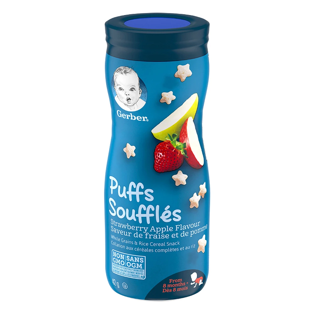 Gerber Toddler Snacks Puffs - Strawberry Apple - 42g