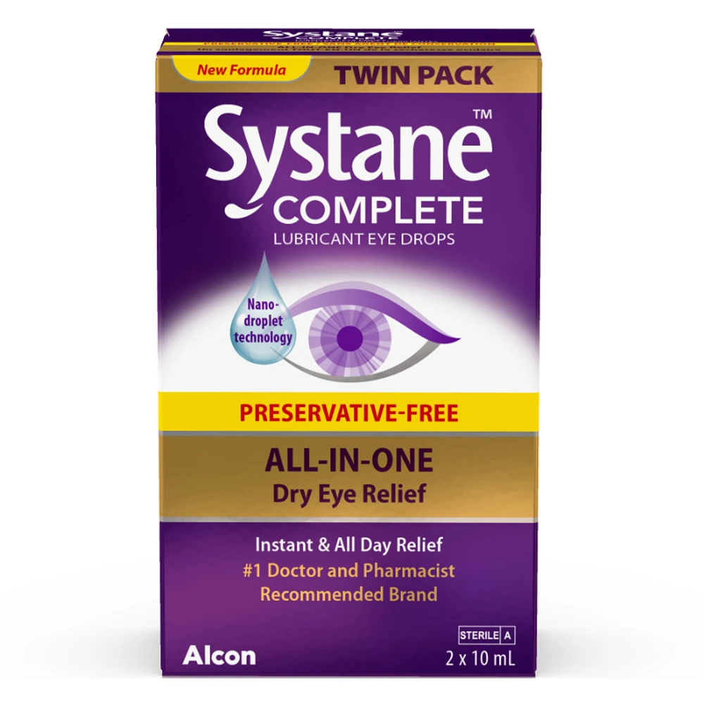 Systane Complete Lubricant Eye Drops Preservative-Free