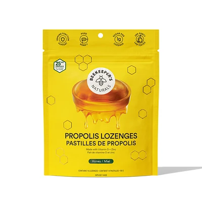 Beekeeper's Naturals Propolis Lozenges Honey - 20s