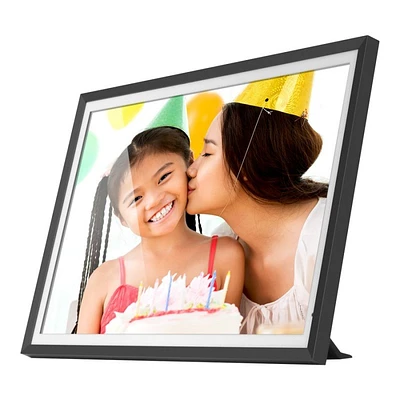 Aluratek Wi-Fi Digital Photo Frame - 13.5 Inch - Matte Black - AWS13F