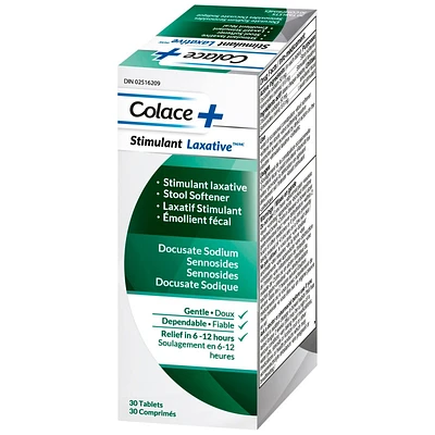 Colace+ Stimulant Laxative - 30s