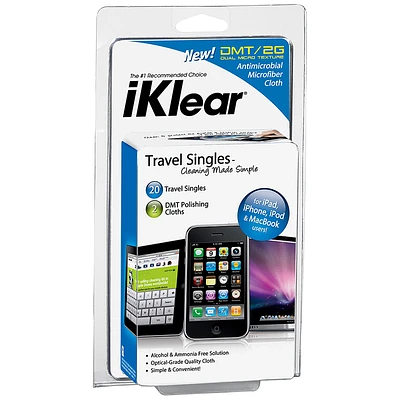 iKlear Travel Singles - 20 Pack - IK-TS20