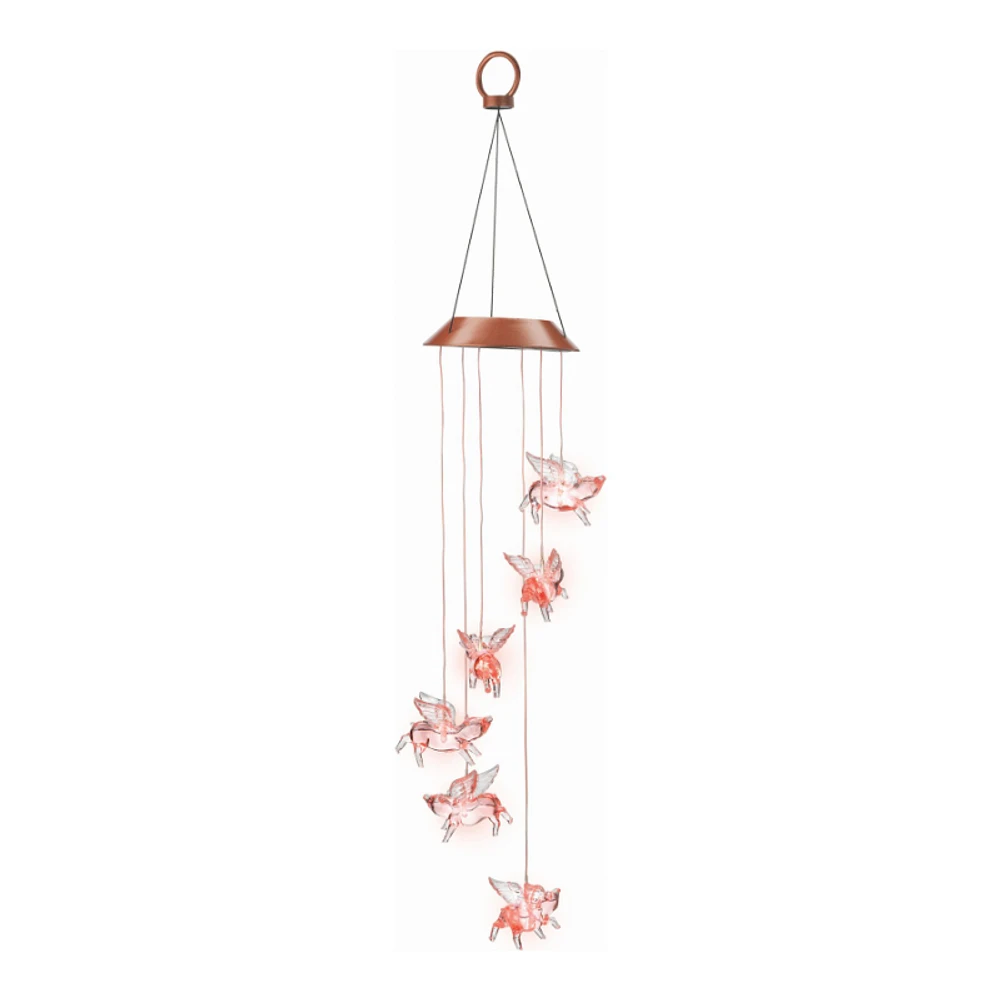 Collection by London Drugs Solar Wind Chime - Pig