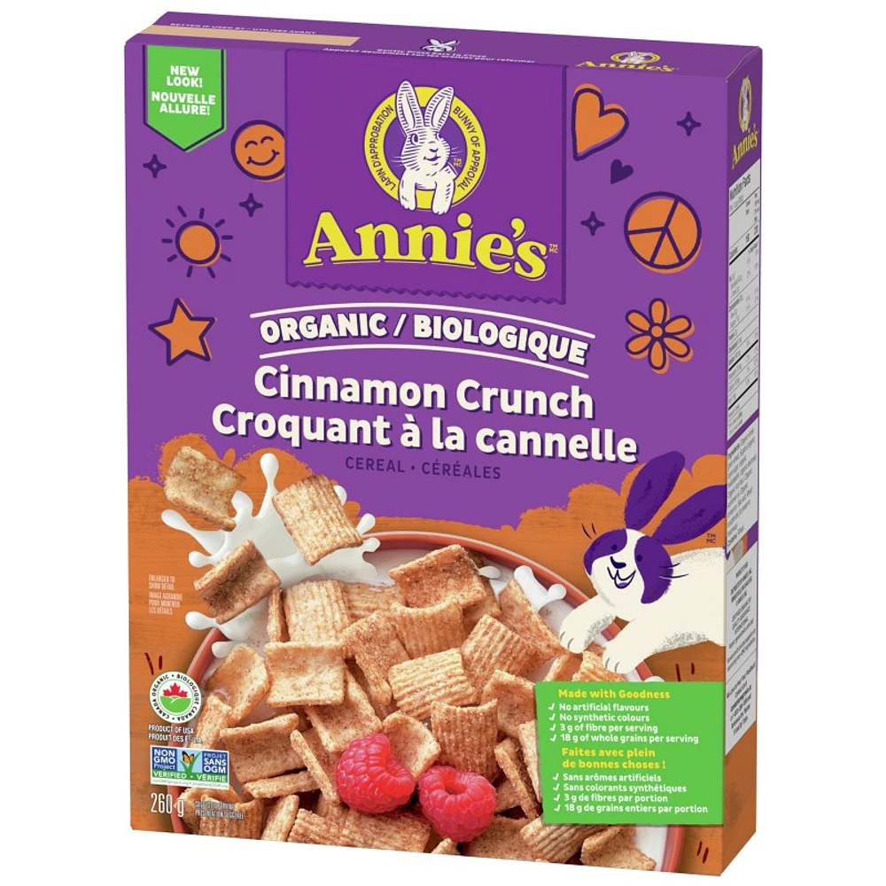 Annie's Organic Cereal - Cinnamon Crunch - 260g