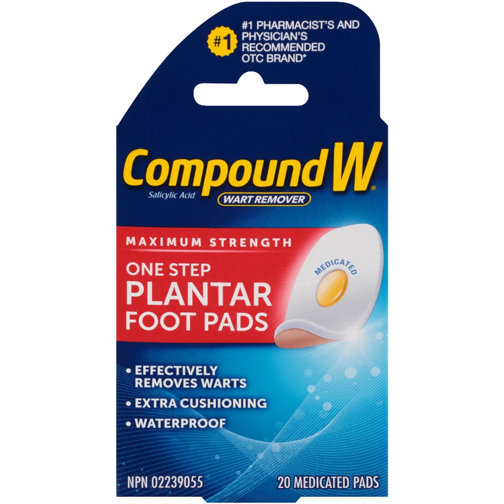 Compound W One Step Plantar Foot Pads - 20s