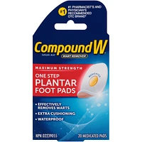 Compound W One Step Plantar Foot Pads - 20s