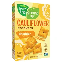 From the Ground Up Cauliflower Crackers - Cheddar Flavour - 113g