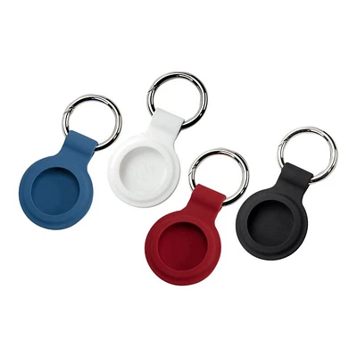 Scosche FoundIt Protective Key Ring Holder for Apple AirTag - Multicolor - 4 pack