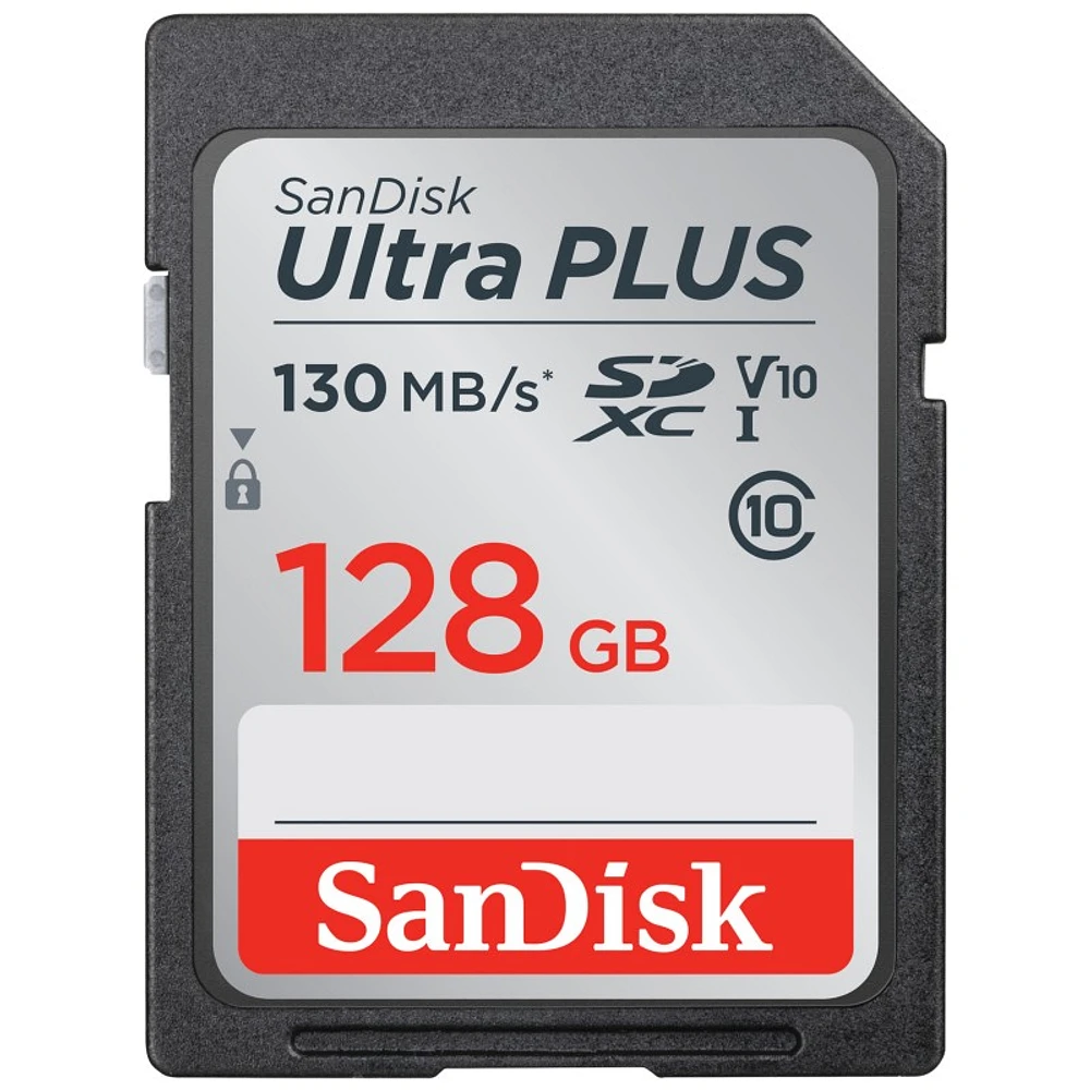 SanDisk Ultra Plus 128GB SDXC UHS-I Card A1 - SDSDUWC-128G-CN6IN