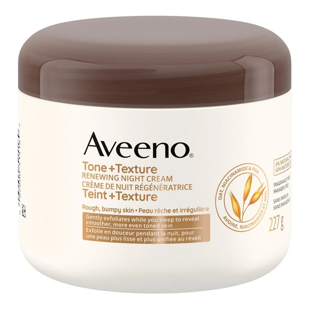 Aveeno Tone + Texture Renewing Night Cream - 227g