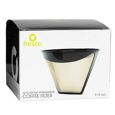 Fresco Jasi Goldtone Cone Shaped Permanent Filter - KF-4T