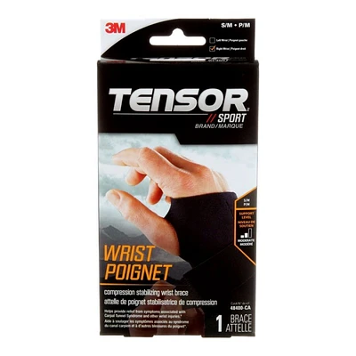 Tensor Sport Compression Stabilizing Wrist Brace - Right Hand