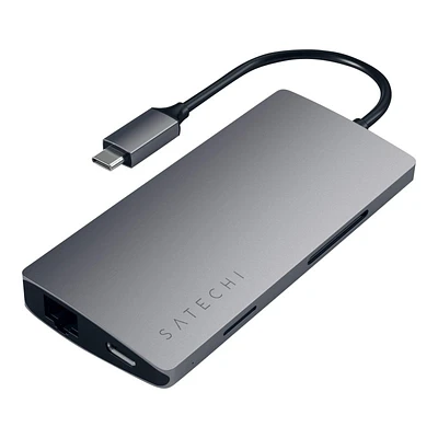 Satechi Multi-Port Adapter V2 USB-C Docking Station - Space Grey - ST-TCMA2M