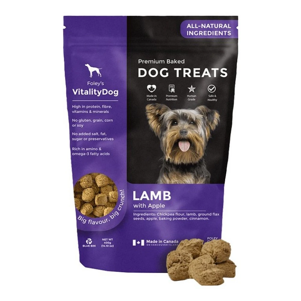 Foley Dog Treat VitalityDog Lamb with Apple - 400g