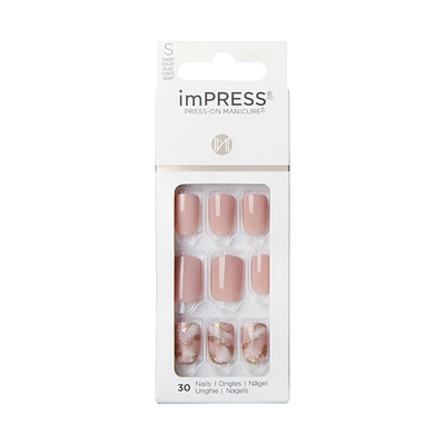 ImPRESS Press-on Manicure False Nails Kit - Short - Kingdom - 30's