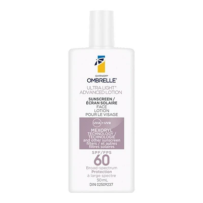 Garnier Ombrelle Ultra Light Sunscreen Lotion - SPF 60 - 50ml