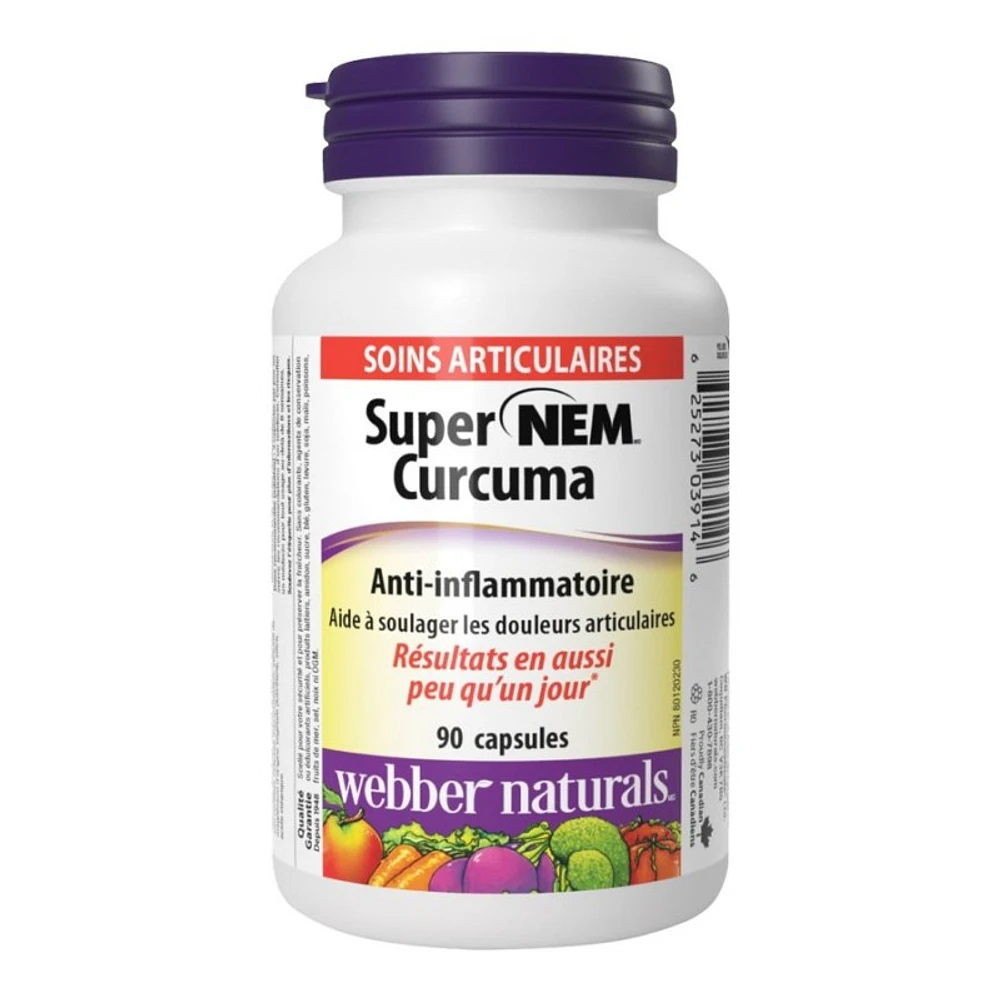 Webber Naturals Super NEM Turmeric Capsules - 90's