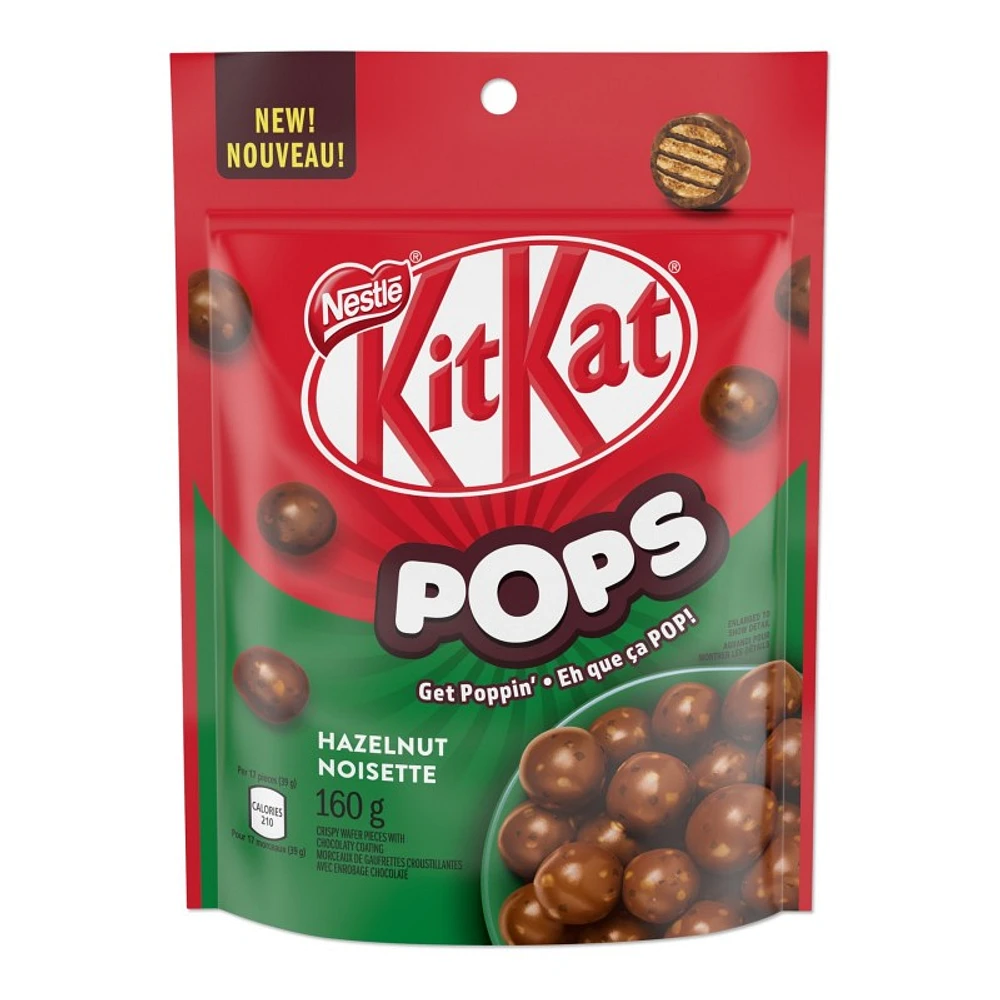 NESTLE KitKat POPS - Chocolaty Hazelnut Snacks - 160g