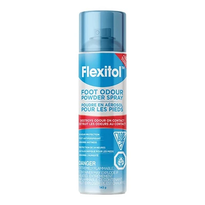 Flexitol Foot Odour Powder Spray - 143g