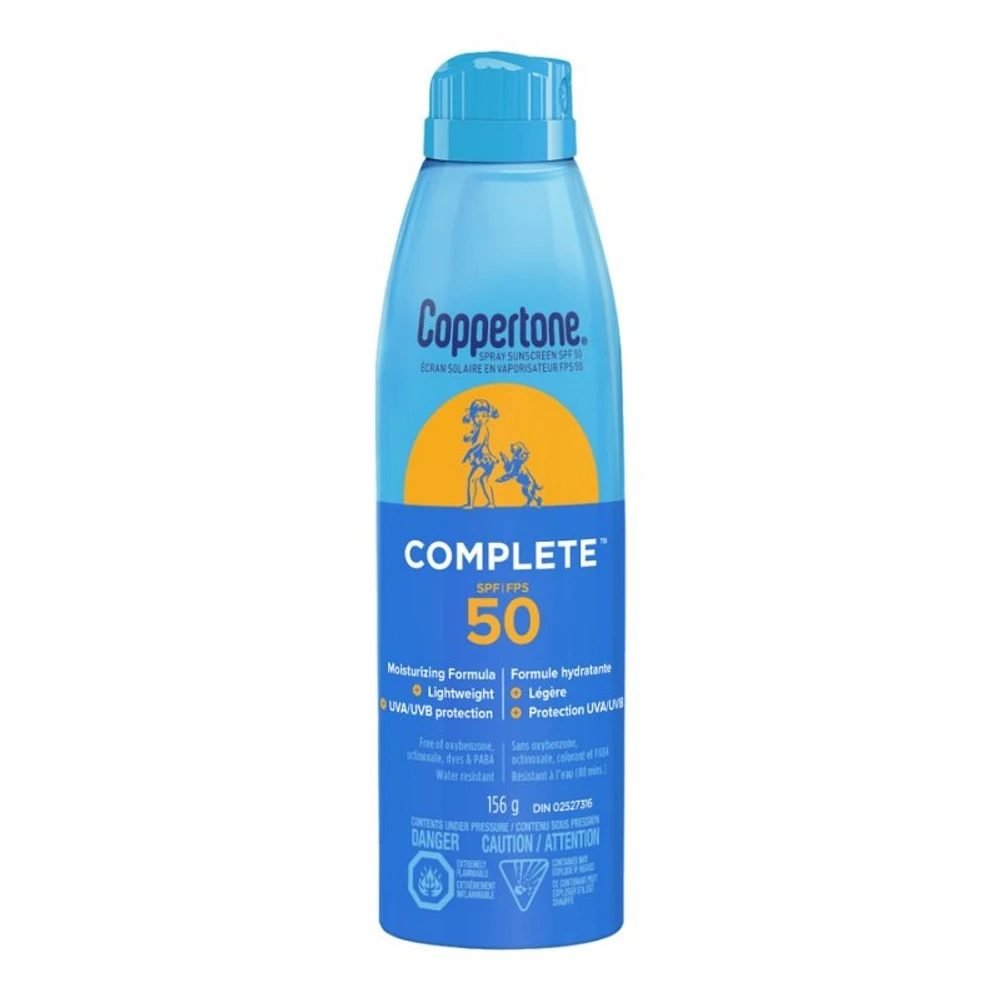 Coppertone Complete Sunscreen Spray - SPF 50 - 156g