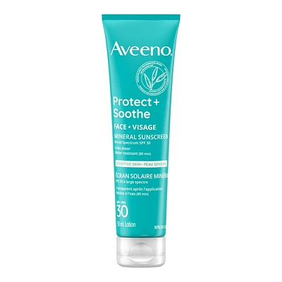 Aveeno Protect + Soothe Face Mineral Sunscreen - SPF 30 - 50ml