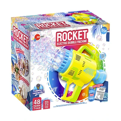 Rocket Electric Bubble Machine - Multi Colour